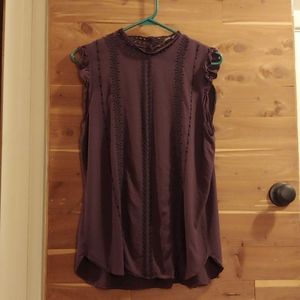 Medium Loft purple eyelit top